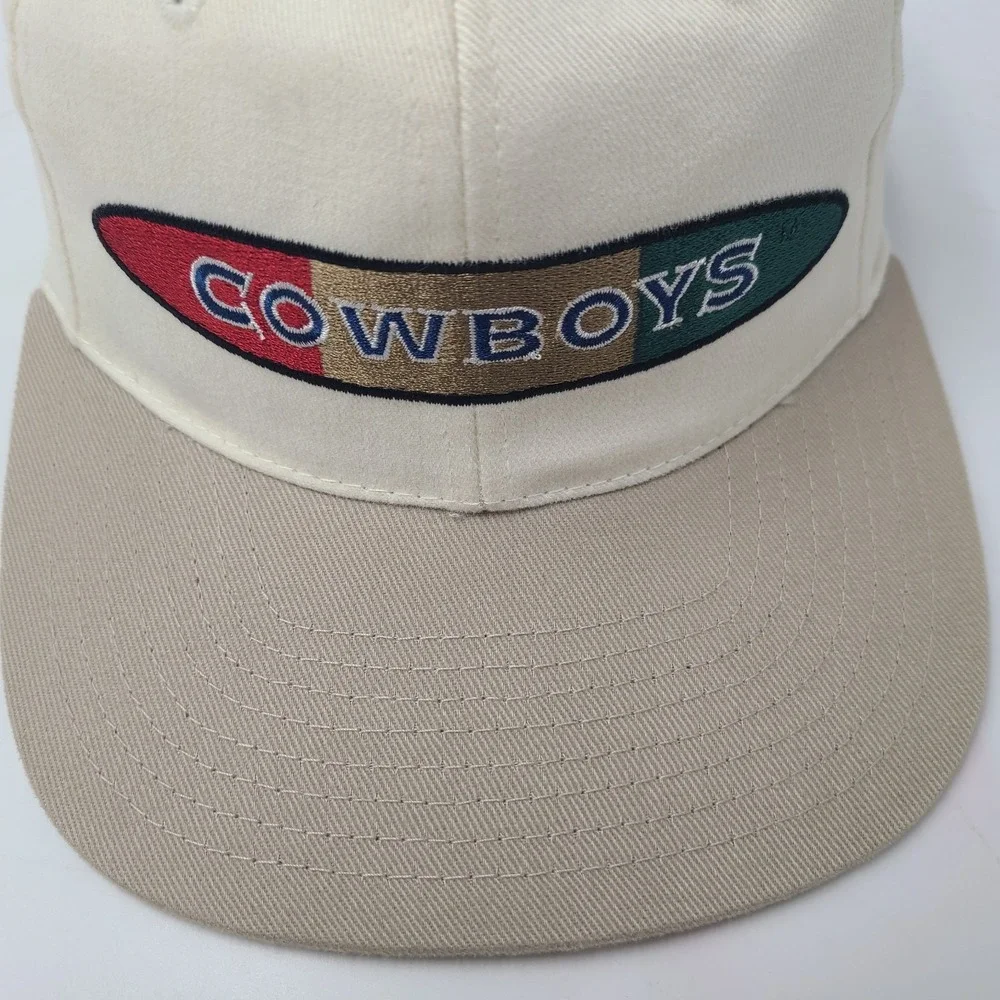 Vintage Dallas Cowboys‎ Hat Snapback (Fits Small) American Needle White 90s NFL
